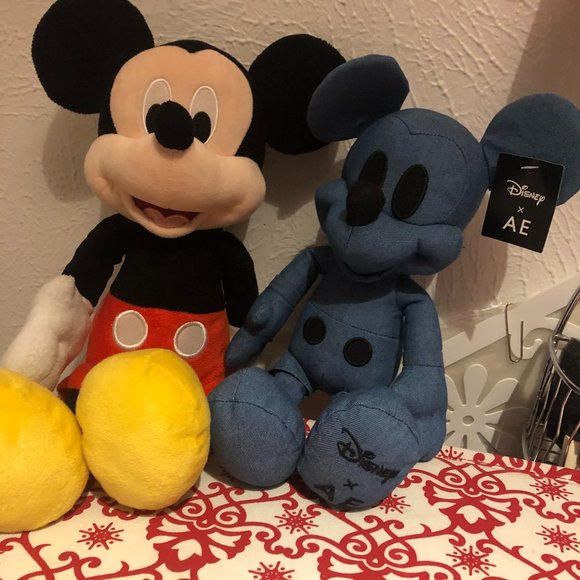 AE Other - Mickey Mouse Denim Plush (AE) & Traditional Mickey
